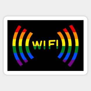 WiFi Sign Rainbow Sticker